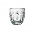 Transparent glass expresso cup geometric patterns 3 oz / 10 cl - Set of 6 - Troquet - La Rochère