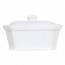 White rectandular terrine pâté with lid 20x14cm - Cosy & Trendy