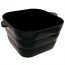 Rectangular black acrylic champagne bowl 43X35X20cm - Champagne bowl - Paderno