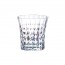 Krysta transparent tumbler glass 9 oz / 27 cl - Set of 6 - Lady Diamond - Eclat Cristal d'Arques